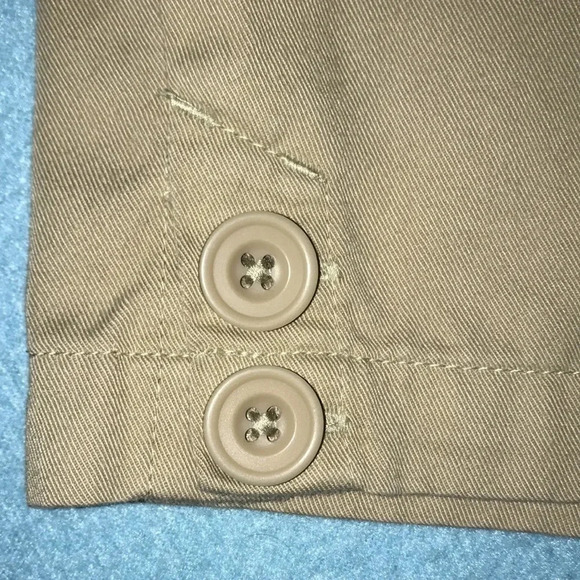 𝅺CHEROKEE school uniforms adjustable elastic waistband shorts tan NEW size 14 - Picture 3 of 5